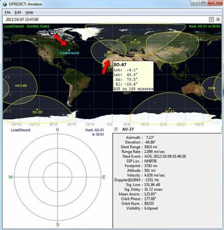 ennustaa satelliittiohjelmistoa