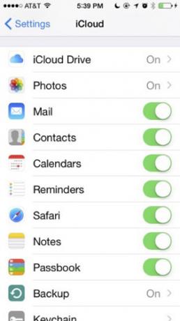 iCloud-aseman asennus iPhone-näytöllä