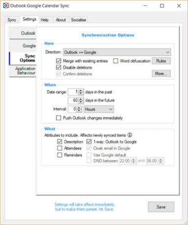 Outlook Google -kalenterin synkronointi