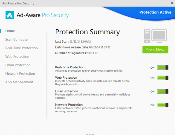 17 Ad-Aware Pro -turvallisuus - Kodinsuojauksen yhteenveto - Kaikki käytössä