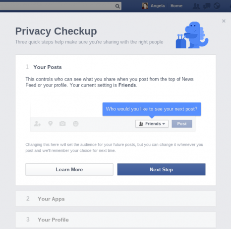 Facebookin Privacy yksityiskohdat