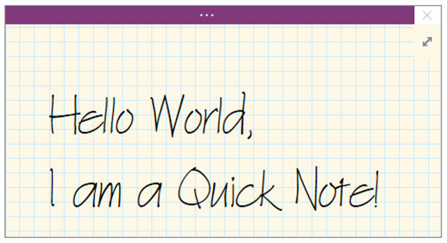 OneNote-ominaisuus-quick-notes