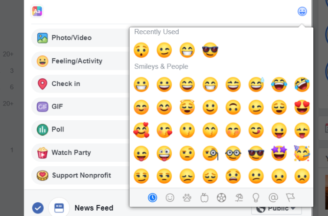 facebook-emojit ovat eräänlainen facebookin symboli
