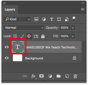 Kuinka lisätä ja muokata tekstiä Adobe Photoshop Photoshop Layers -paneelissa