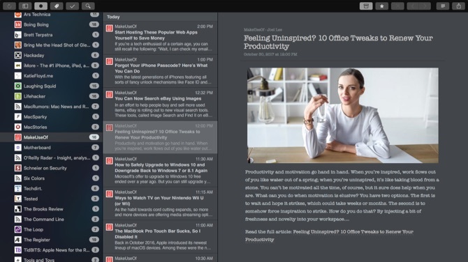 parhaat sovellukset feedly mac readkit