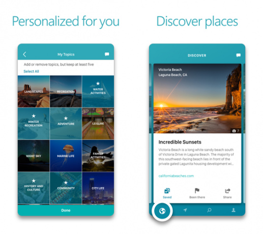 Retket - Microsoft Travel App