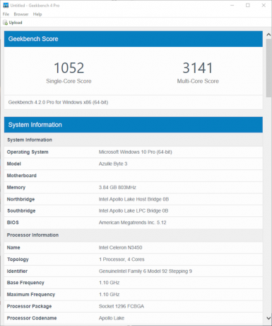 Azulle Byte 3 Review: Tämä pieni, tuuleton mini-PC tekee kaiken tavulla 3 geekbench cpu