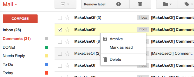 Gmail-ominaisuudet-ei-käytössä-hiiren kakkospainikkeella