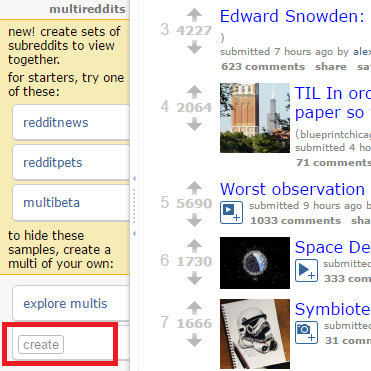 Create-multireddit