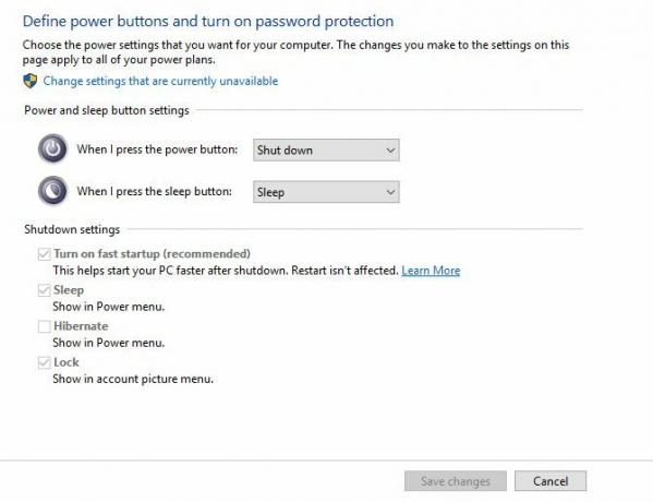 Windows 10 virtapainikevaihtoehdot