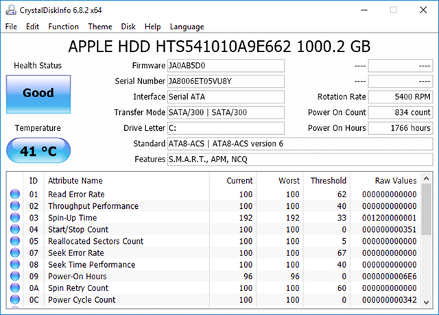 CrystalDiskInfo HDD -diagnostiikan yleiskatsaus