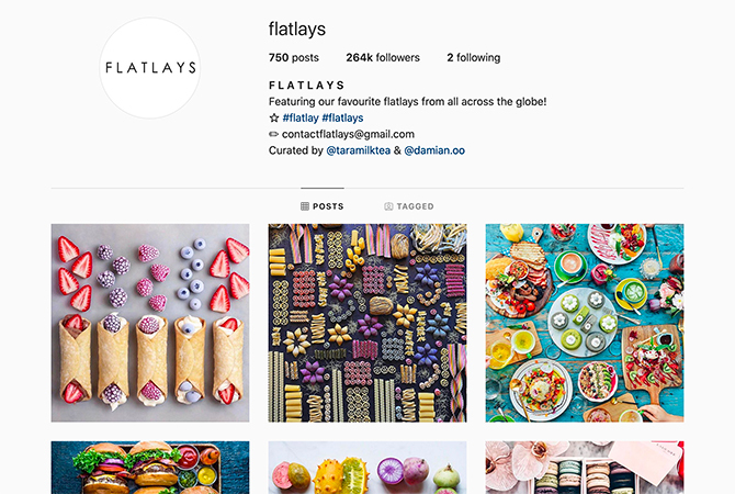 Instagram Flat Lay Themes -lehdet