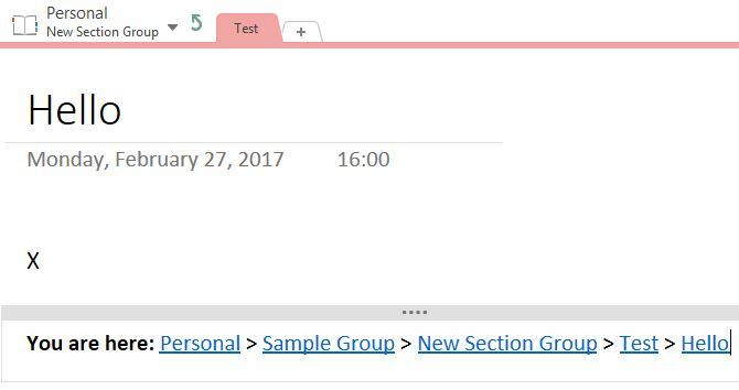 OneNote-makropolku