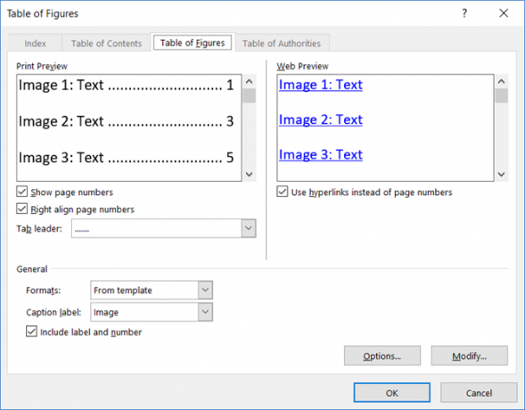 Yksinkertainen opas Microsoft Word -viitteet-välilehdelle, MSWord TOFformat