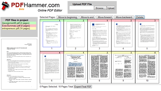 PDF Hammer - Yhdistä ja muokkaa PDF-tiedostoja verkossa