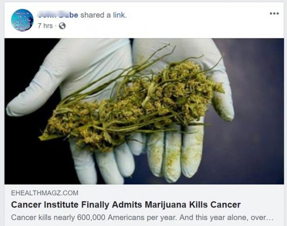 facebook terveysviesti