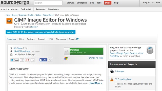 Slashdot-SourceForge-Gimp