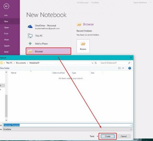 luoda onenote-kalenterimallin