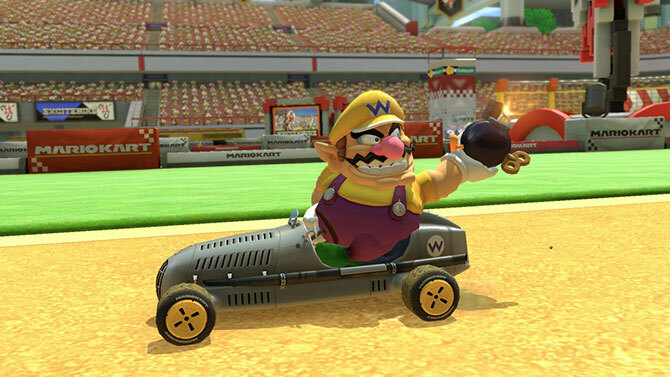 mario kart 8 Deluxe Wario