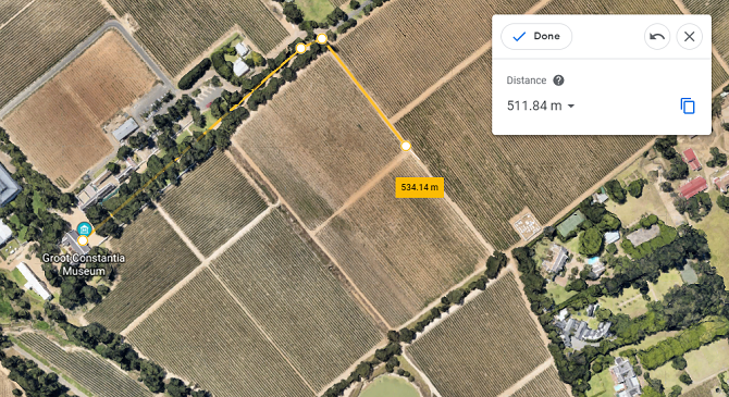 google earth etäisyyden mittauspisteet