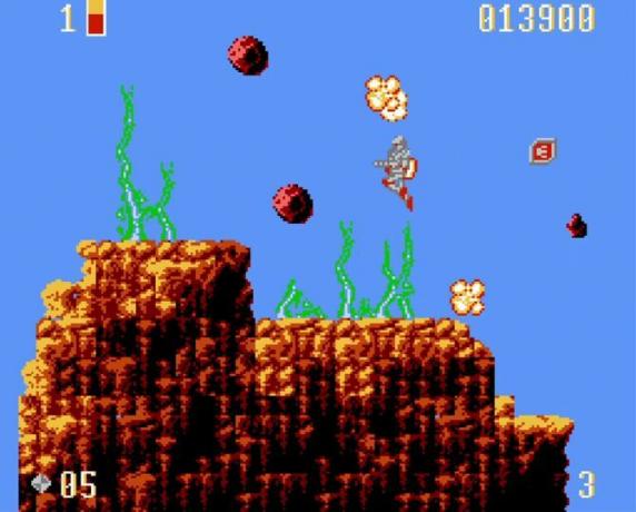 Super Turrican käynnissä NES-emulaattorilla Steam Link -sivustolla