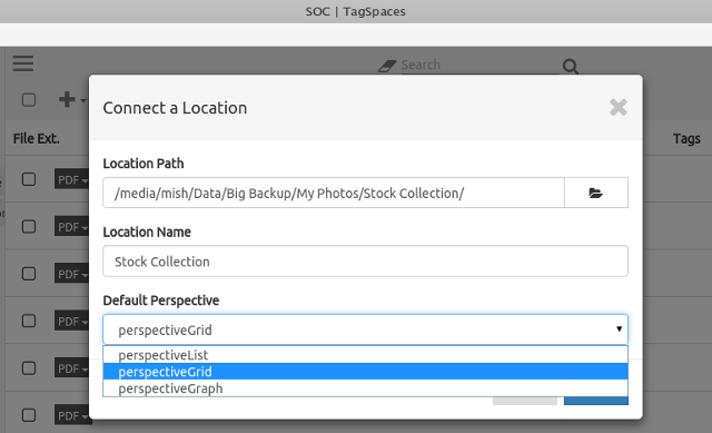 tagspaces-Connect-kansiot