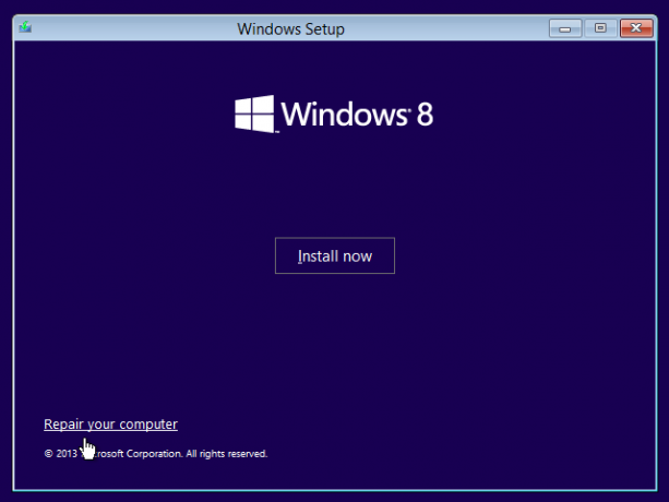 korjaus-your-tietokone-windows-8-boot-from-asennus-media