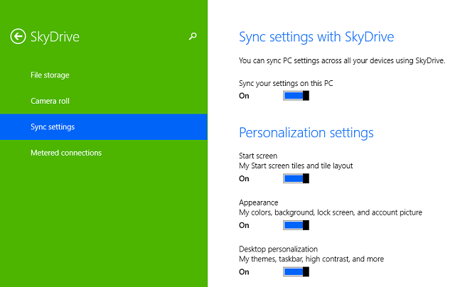 SkyDrive-PC-asetukset-Sync