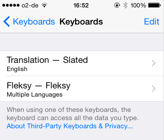 Slated on iOS 8 -näppäimistö, joka kääntää sinulle keskusteluja slated2