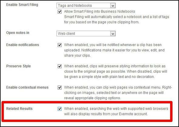 20 Evernote-hakuominaisuutta Sinun tulisi käyttää Evernote-tuloksia haun Web-leikkausasetuksissa