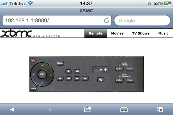 ilmainen xbmc-kauko-iPhone