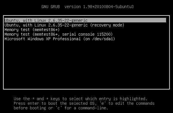 grub boot loader