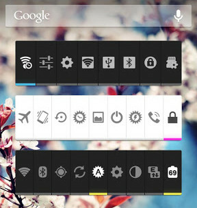 kytke widgetit androidille