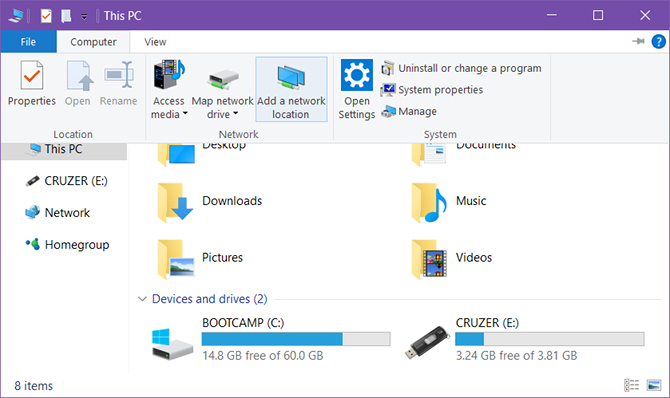 Kuinka muuttaa Windows File Explorer osaksi FTP Client Windows 10 ftp lisätä verkon sijainti