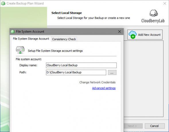CloudBerry Backup suojaa tiedostoja Windows-, Mac- ja Linux 05 CloudBerry Local Backup Destination -kohteissa