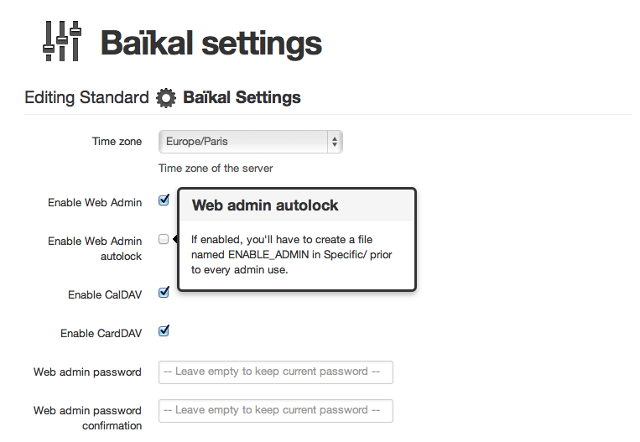 sync-linux-kalenterit-Baikal-setup