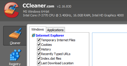 Tämä on näyttökuva yhdestä parhaista Windows-ohjelmista. Sitä kutsutaan CCleaner