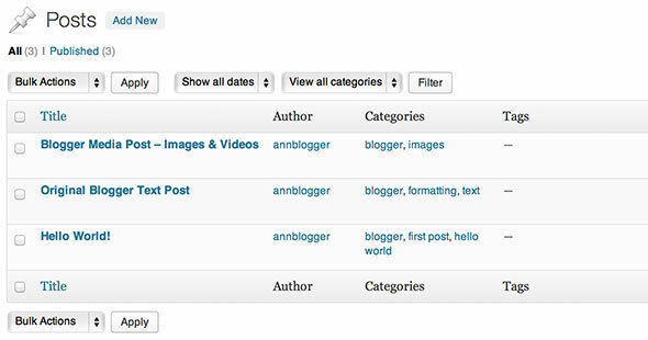 Blogger WordPressiin, WordPress Bloggeriin - Blogien vaihtaminen Testatut wp x-tulokset