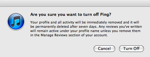 Kaksi yksinkertaista tapaa poistaa ping-sovellus käytöstä iTunesissa [Mac ja Windows] Oletko varma