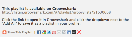 grooveshark -musiikki