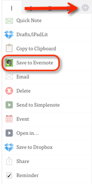 Luonnokset evernote