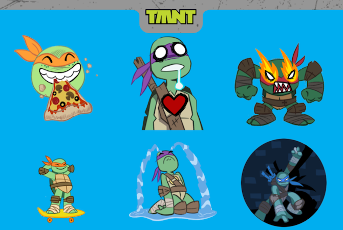 TMNT iMessage -tarrapakkaus