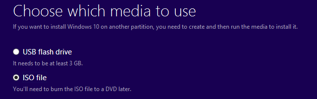 Windows 10: n medianluontityökalu ISO