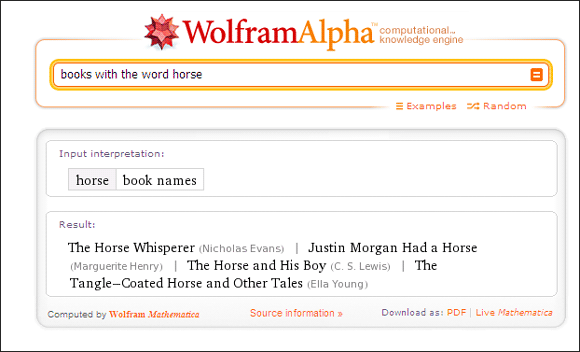 10 hienoa Wolfram Alpha -käyttöä, jos luet ja kirjoitat englanniksi Wolfram Alpha07