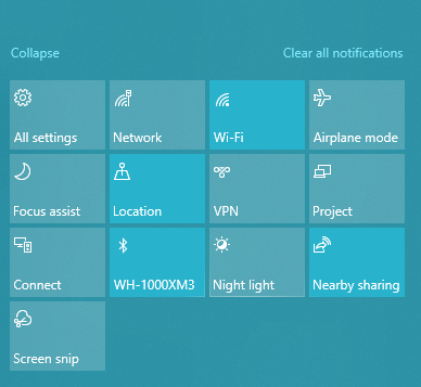 Windows 10 lentokonetila