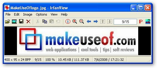 Logomme IrFanView-sovelluksessa