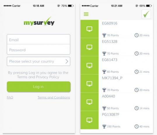 mysurvey-sovellus