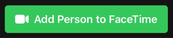 Lisää henkilö FaceTime-painikkeeseen iPadista