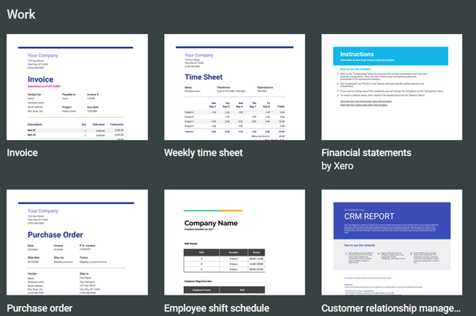 Google Sheets Templates