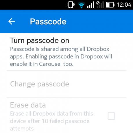 dropbox-salasana-android